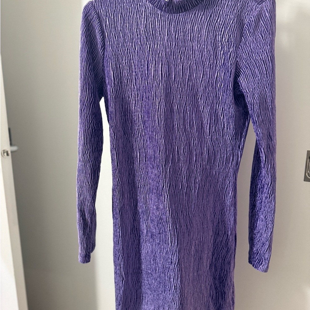 H&M Purple Long Sleeve Dress